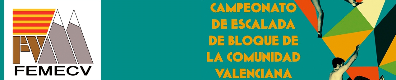 Campeonato de Escalada de Bloque de la Comunidad Valenciana, FEMECV 2021