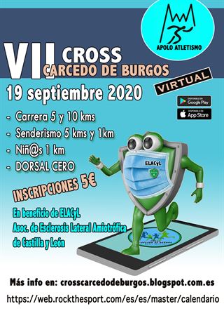 VII CROSS CARCEDO DE BURGOS 2020 virtual a favor de la ELA