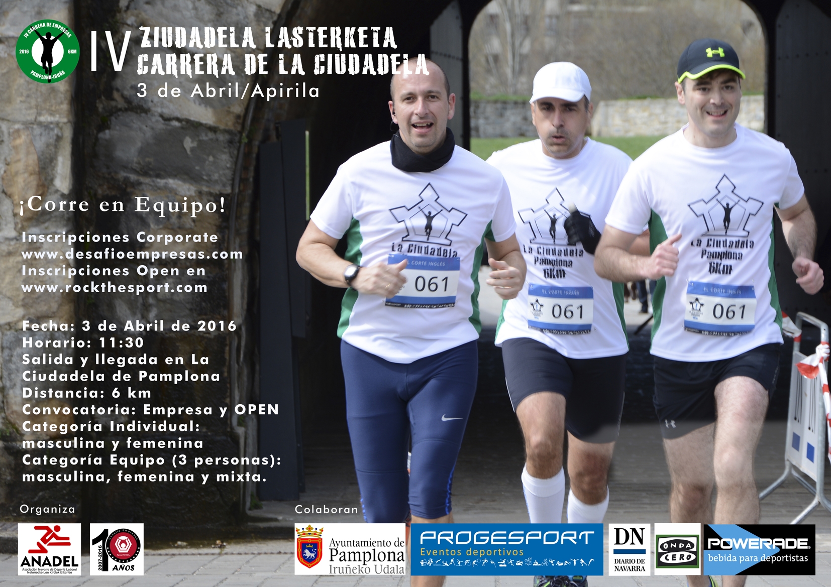 RockTheSport | CARRERA DE LA CIUDADELA 6KM | 2016 | Pamplona Navarra