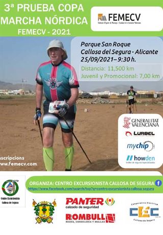 3ª Prueba Copa de Marcha Nórdica, FEMECV 2021, Callosa de Segura
