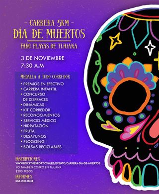 RockTheSport | Carrera Dia de Muertos | 2019 | Playas de Tijuana Baja  California
