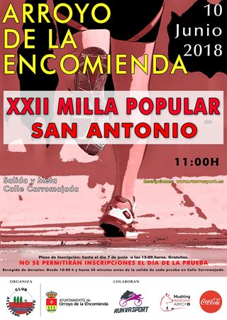 XXII Milla Popular San Antonio - Arroyo de la Encomienda