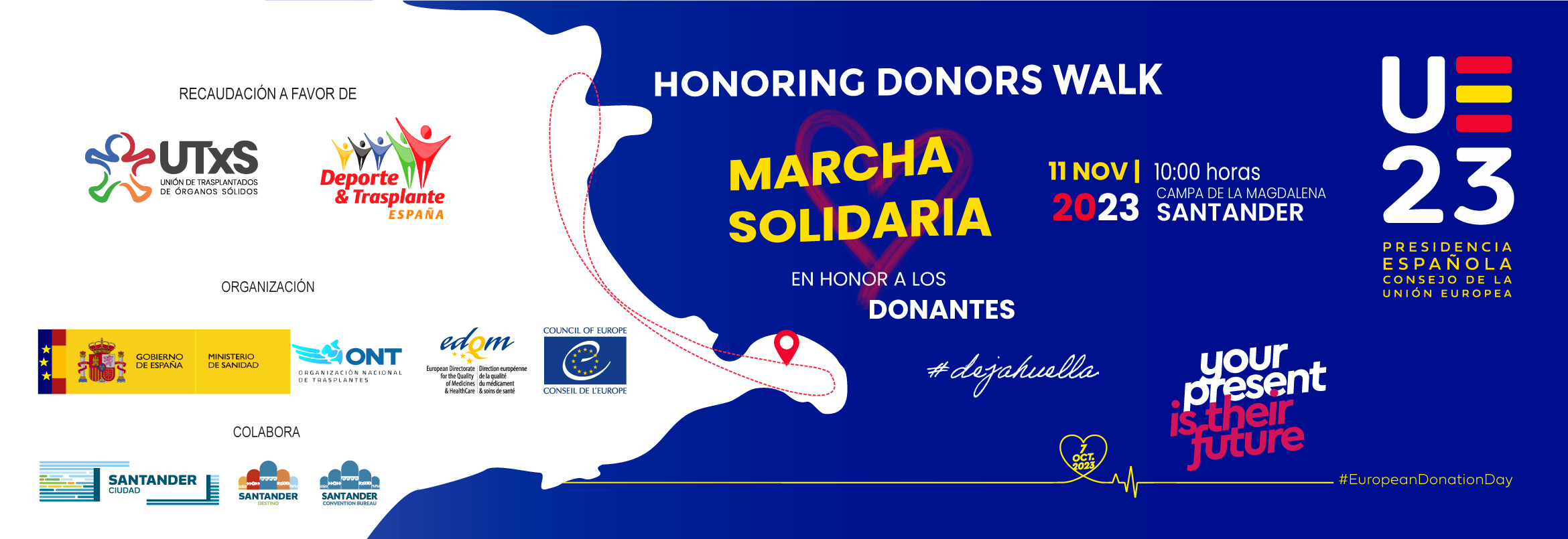 Marcha Popular solidaria en Honor a los Donantes - Honoring Donors Walk Santander 2023