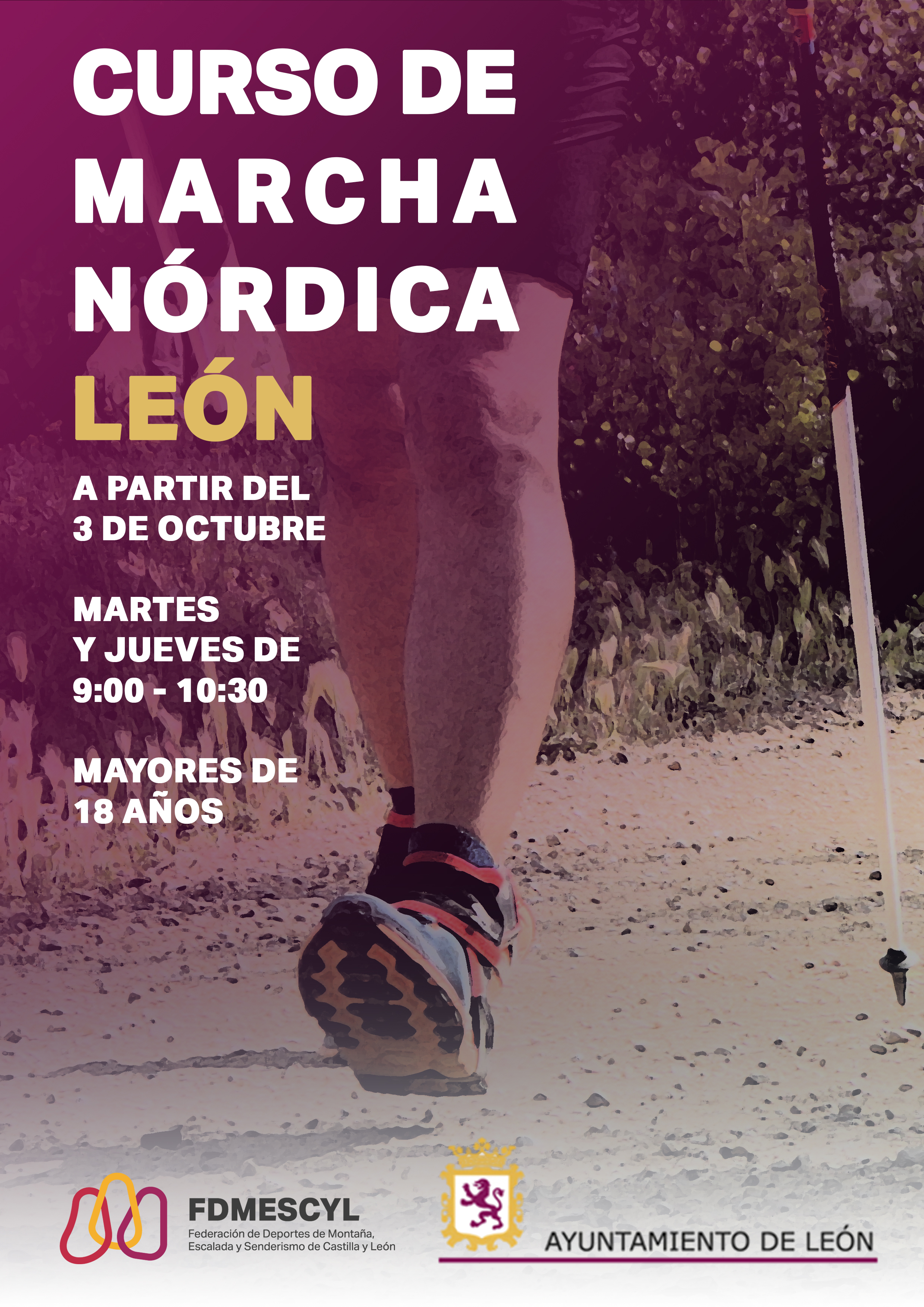 Curso de Marcha Nórdica en León - 3er trimestre