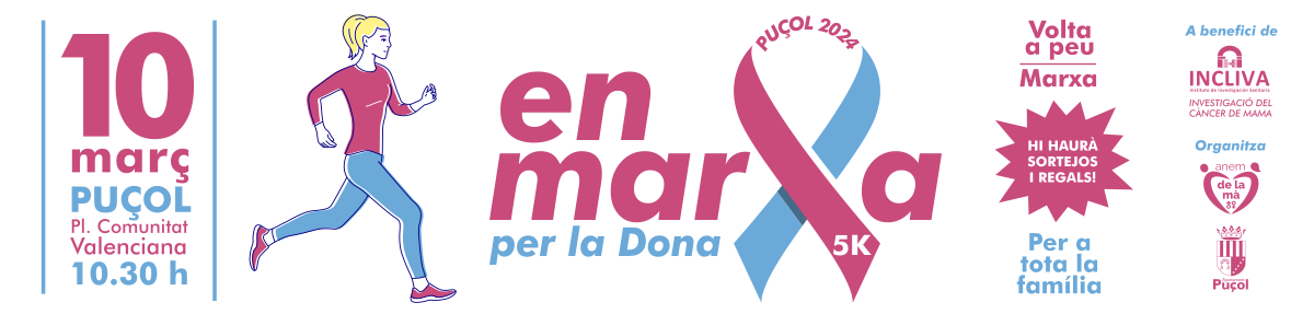 En Marxa per la Dona, Puçol 2024, a beneficio de la Fundación INCLIVA