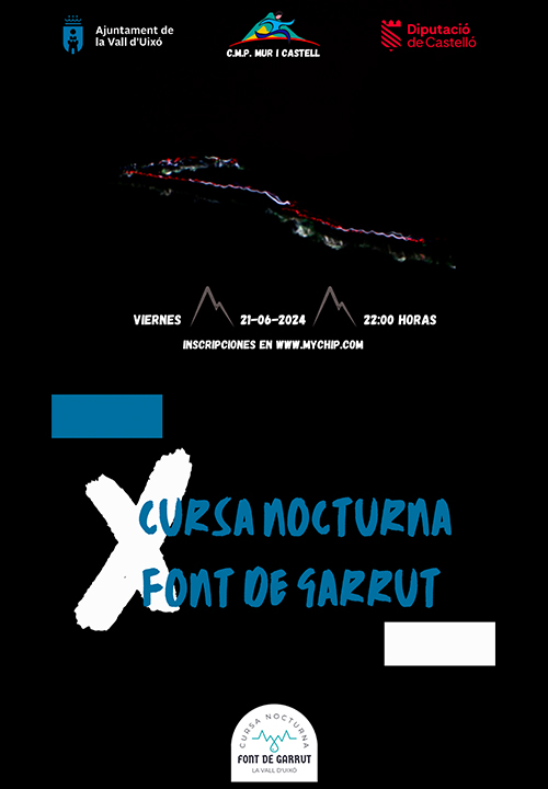 X CARRERA NOCTURNA A LA FONT DE GARRUT 2024, La Vall D'Uixó