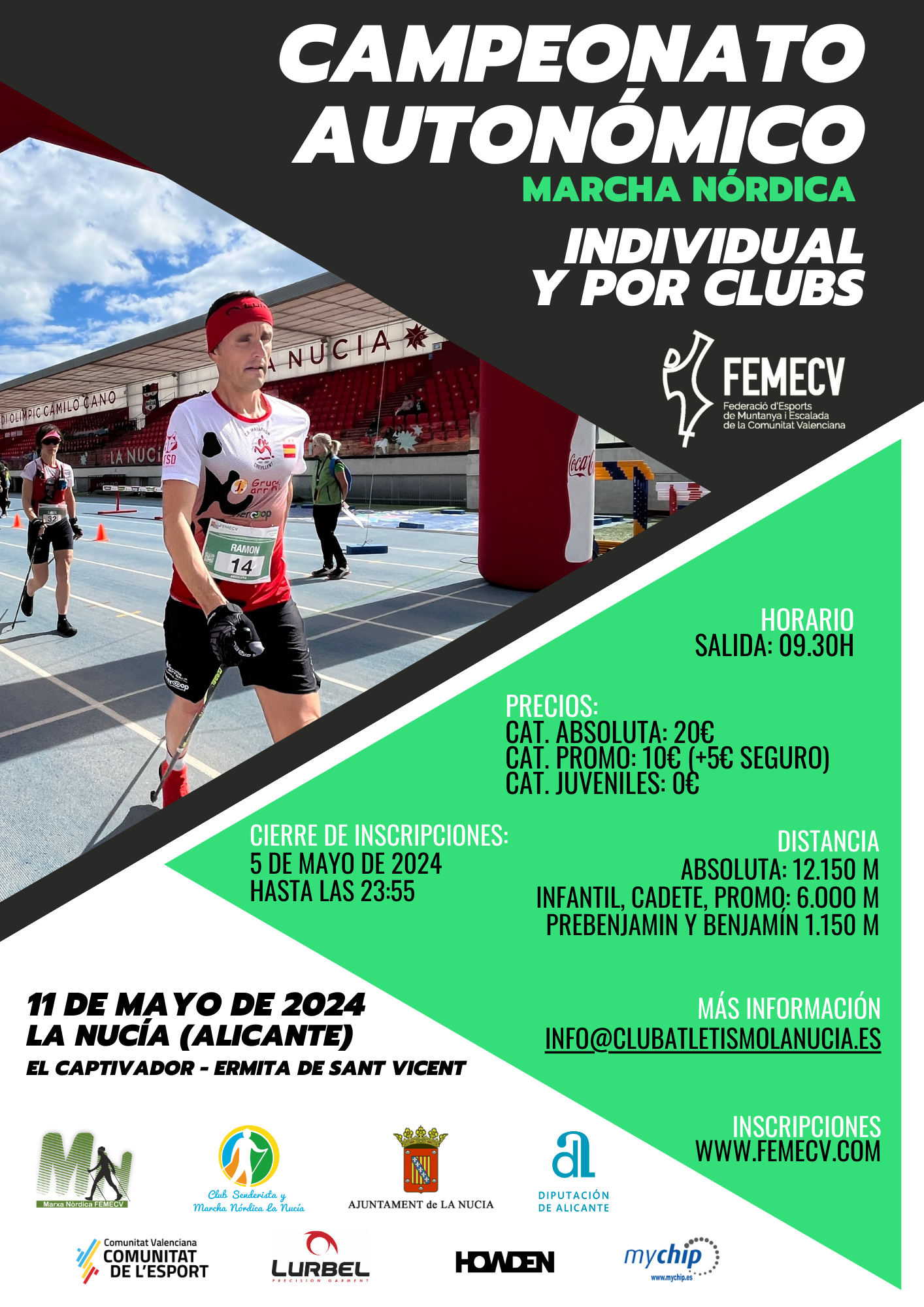 Campeonato Autonómico Individual  y por Clubs de Marcha Nórdica, La nucia, FEMECV 24
