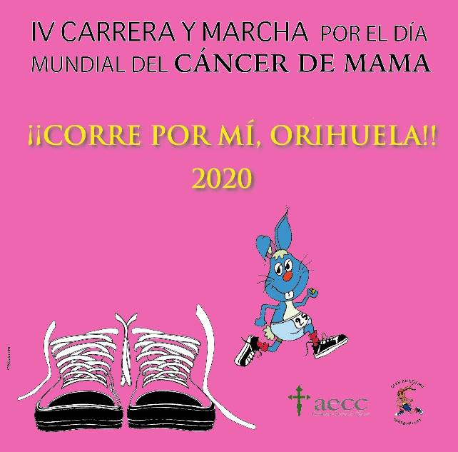 IV Carrera y Marcha Solidaria Virtual por el día Mundial del Cáncer de Mama  "Corre por mí Orihuela"